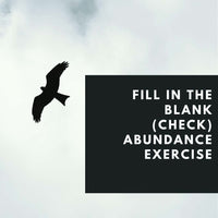 "Fill In the Blank (Check) " AbundanceBlank Check Exercise - PleaseNotes-Downloadables