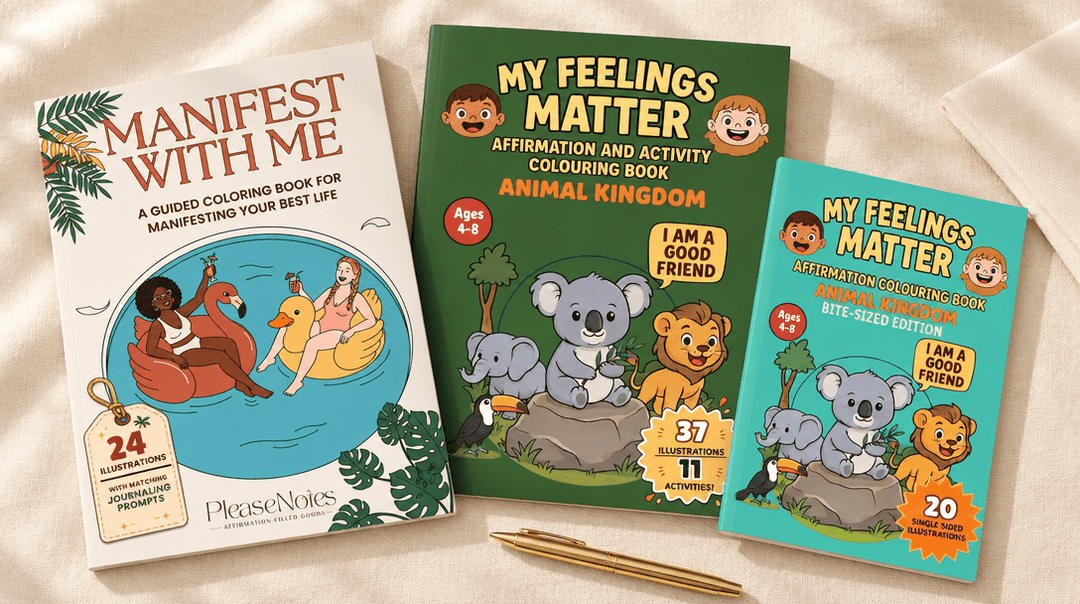 Four Colouring Books, One Idea: Your Feelings Deserve Room to Land