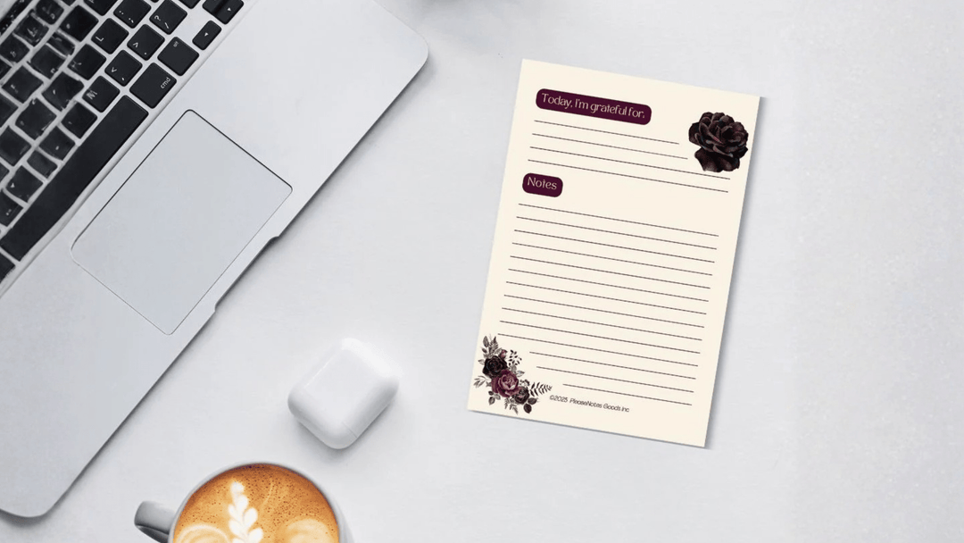 Product Highlight: Gratitude But Make It Cute Notepad by PleaseNotes | A 2-Minute Daily Gratitude Practice You Will Actually Keep