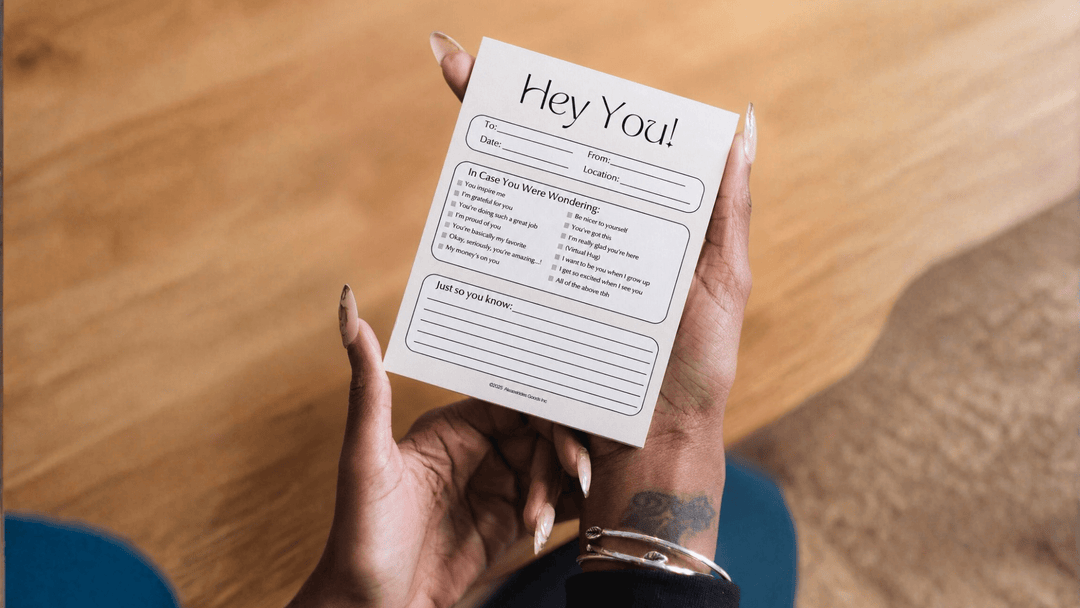 Product Highlight: "Hey You, In Case You Were Wondering" Notepad by PleaseNotes | Tear-and-Share Kindness for Every Day