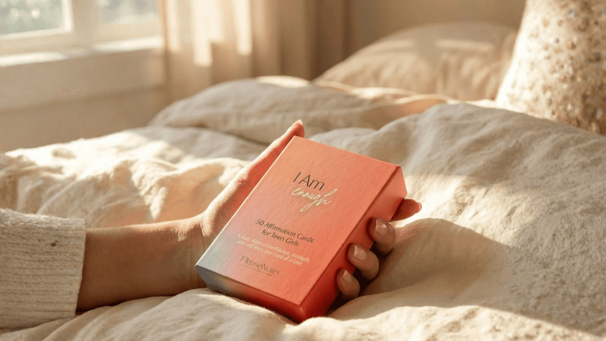 Product Highlight: I Am Enough Affirmation Cards for Teen Girls by PleaseNotes | Build Confidence and Self-Trust in the Years That Matter Most - PleaseNotes