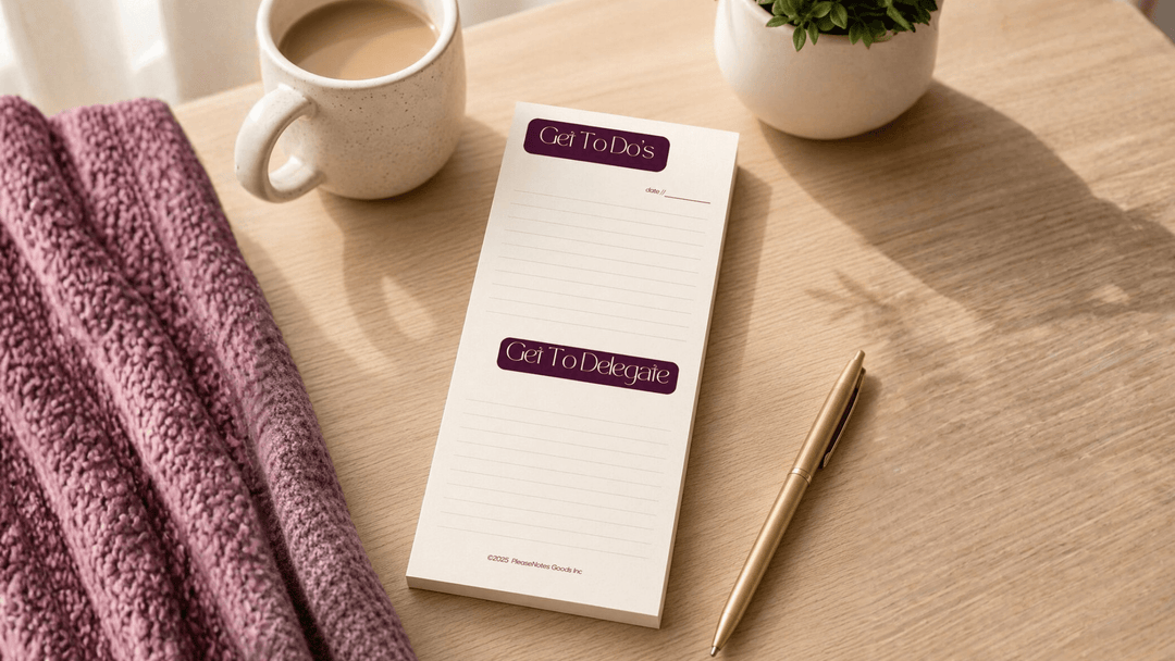 Product Highlight: The "Done & Delegated" Notepad by PleaseNotes | Work Smarter by Doing Less of the Wrong Things