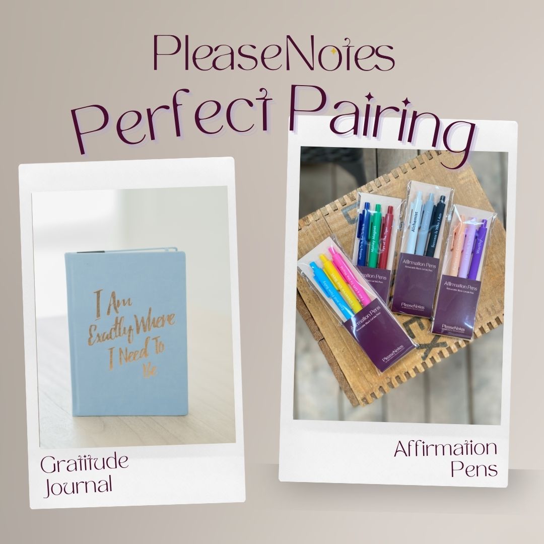 Perfect Pairings: The Guided Gratitude Journal and Affirmation Gel Pens - PleaseNotes
