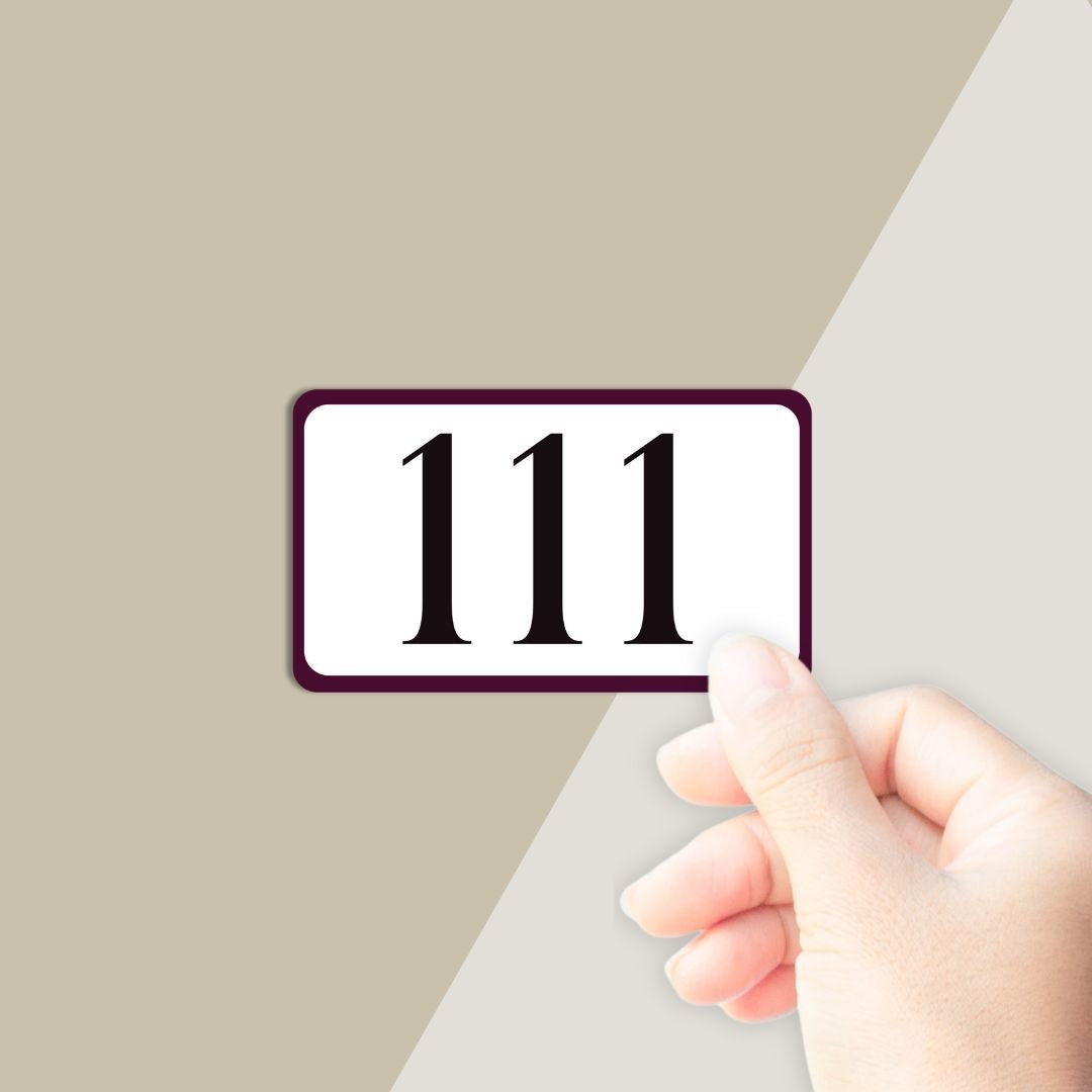 111 Angel Number New Beginnings Sticker – PleaseNotes
