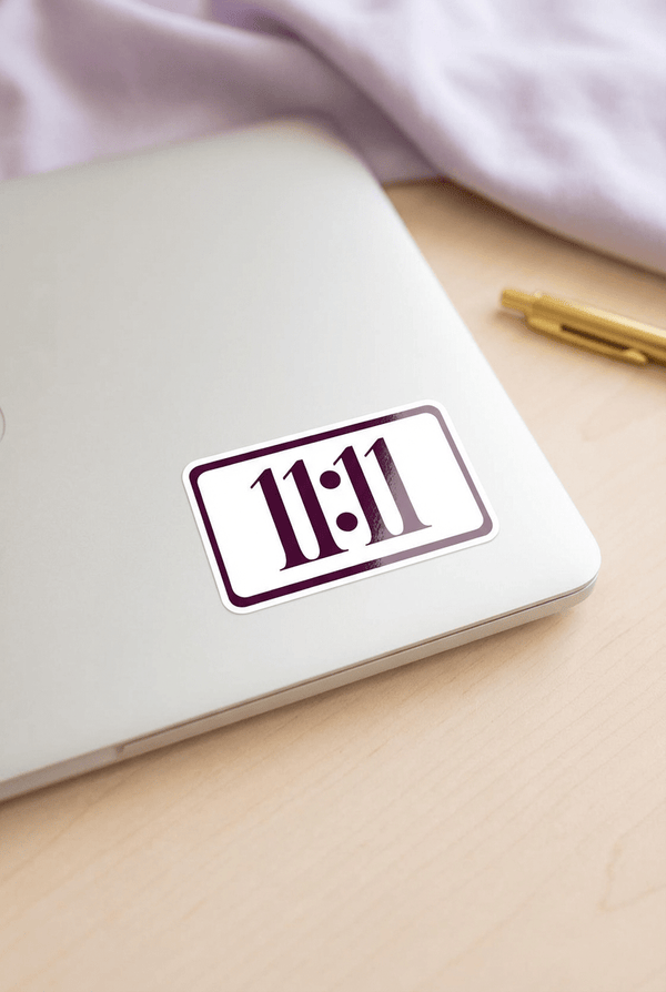 11:11 Angel Number Manifestation Sticker - PleaseNotes - Stickers