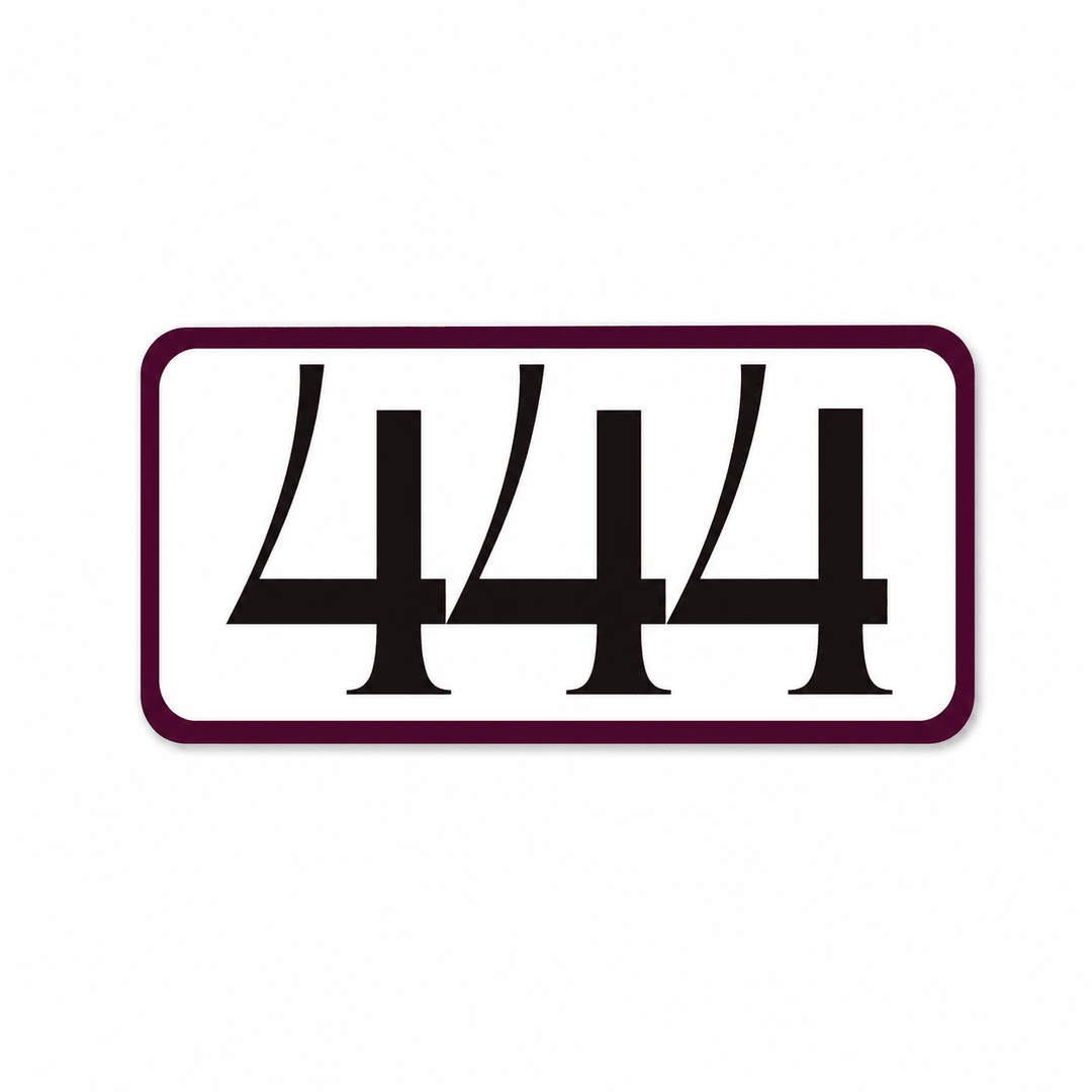 444 Angel Number Vinyl Affirmation Sticker - PleaseNotes-Stickers