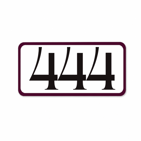 444 Angel Number Vinyl Affirmation Sticker - PleaseNotes-Stickers
