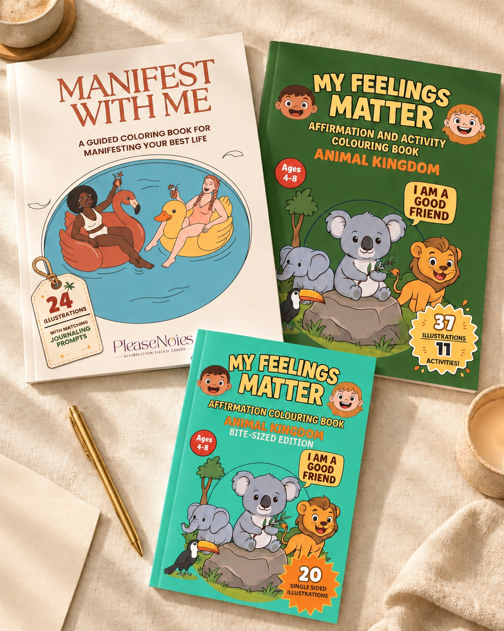 "My Feelings Matter!" Animal Kingdom Bite-Sized Colouring Book