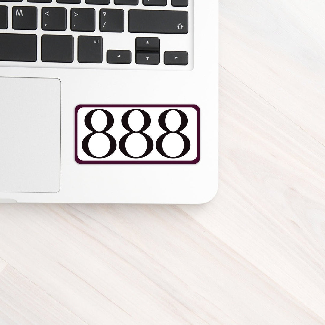 888 Sticker - PleaseNotes - Stickers