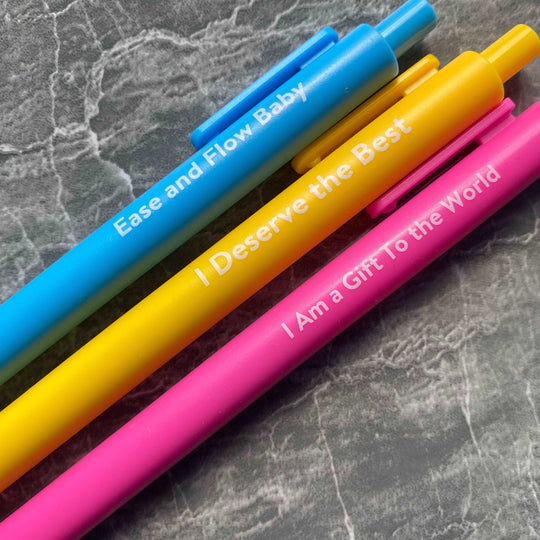 Affirmation Gel Pens - Sets of 4 - PleaseNotes-Pen