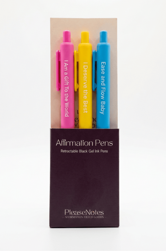 Affirmation Pens for Positive Self - Talk (3 - Pack) - PleaseNotes - Pen
