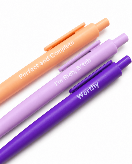 Affirmation Pens for Positive Self - Talk (3 - Pack) - PleaseNotes - Pen