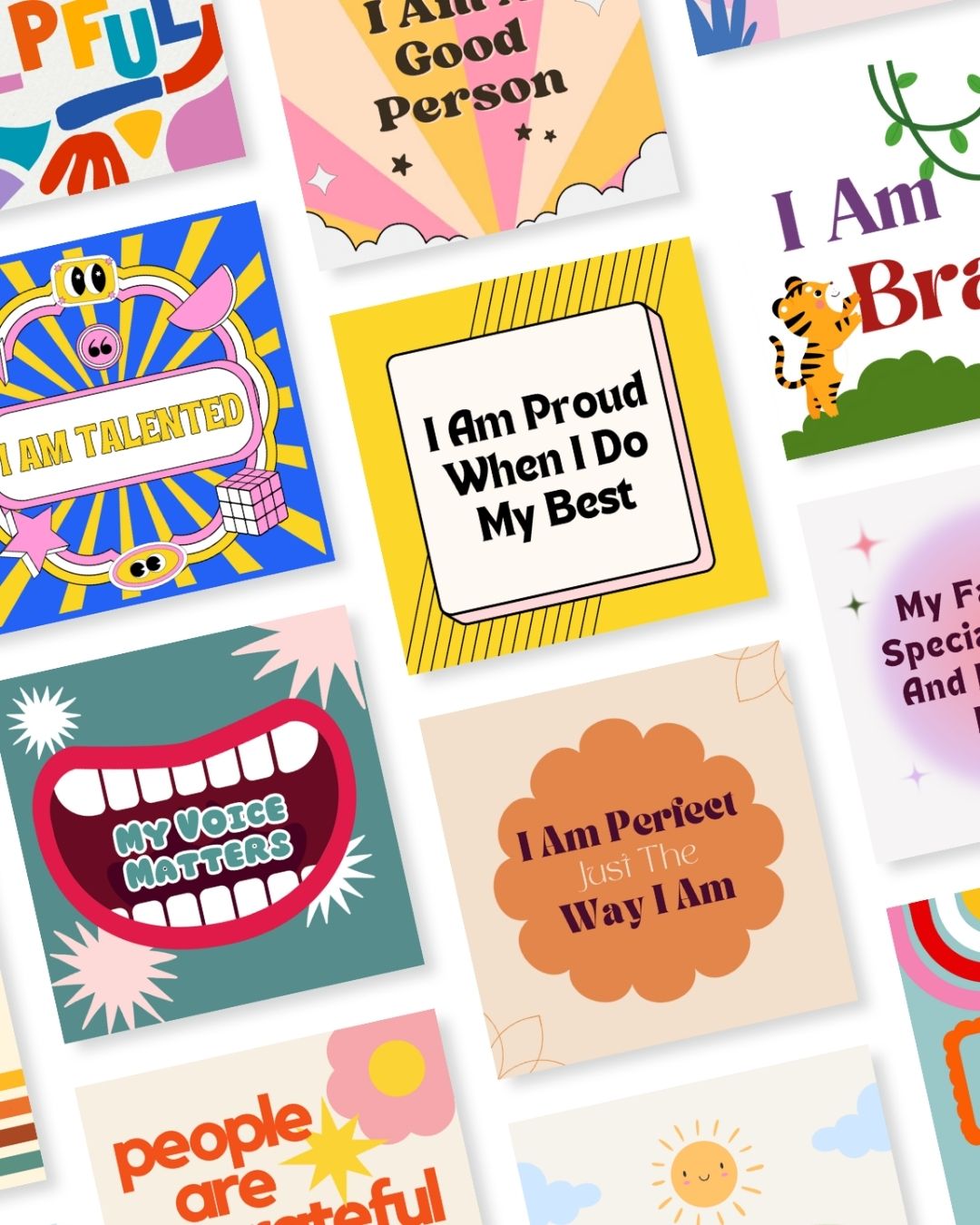 Building Blocks Kids Affirmation Card Deck - PleaseNotes - 