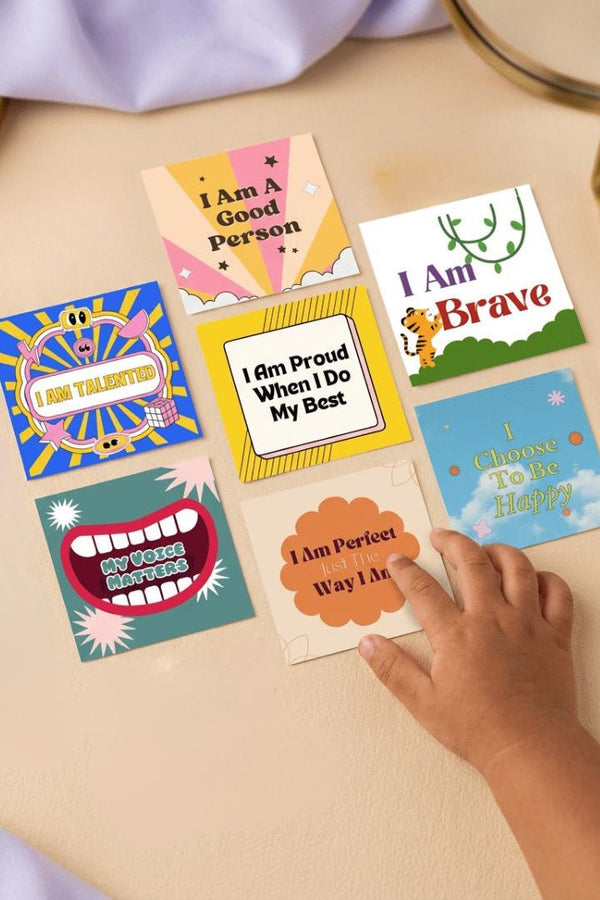 Building Blocks Kids Affirmation Card Deck for Building Confidence and Emotional Skills - PleaseNotes - 