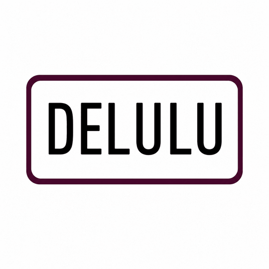 Delulu Positive Mindset Vinyl Sticker - PleaseNotes-Stickers