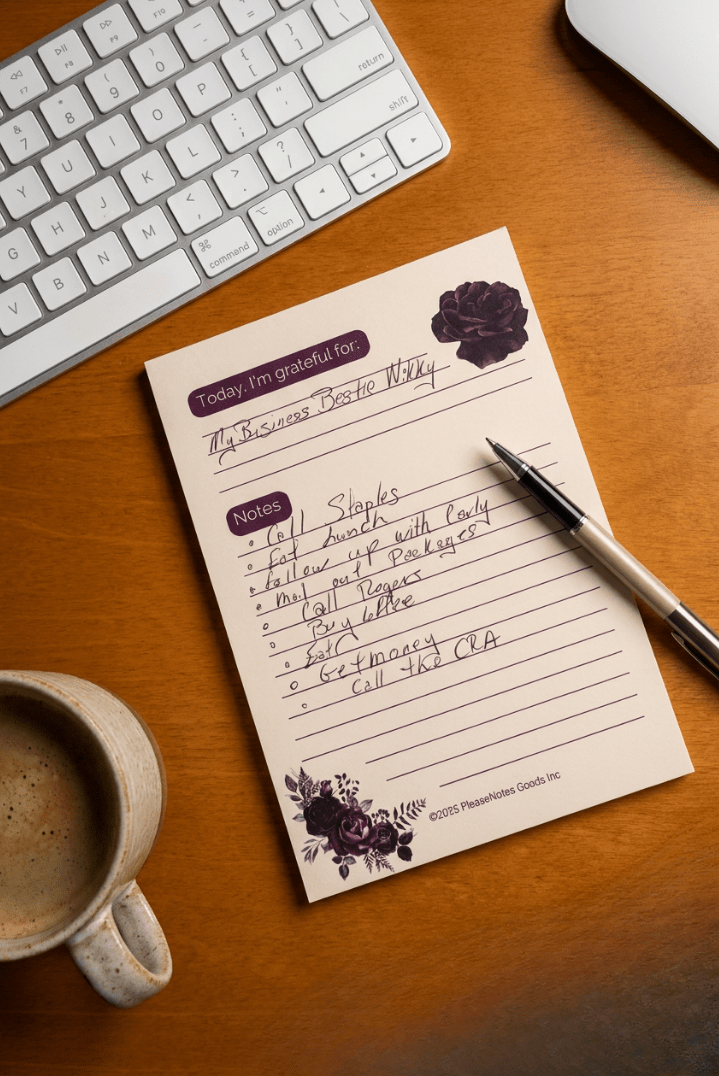 Gratitude But Make It Cute Notepad - PleaseNotes - Notepads