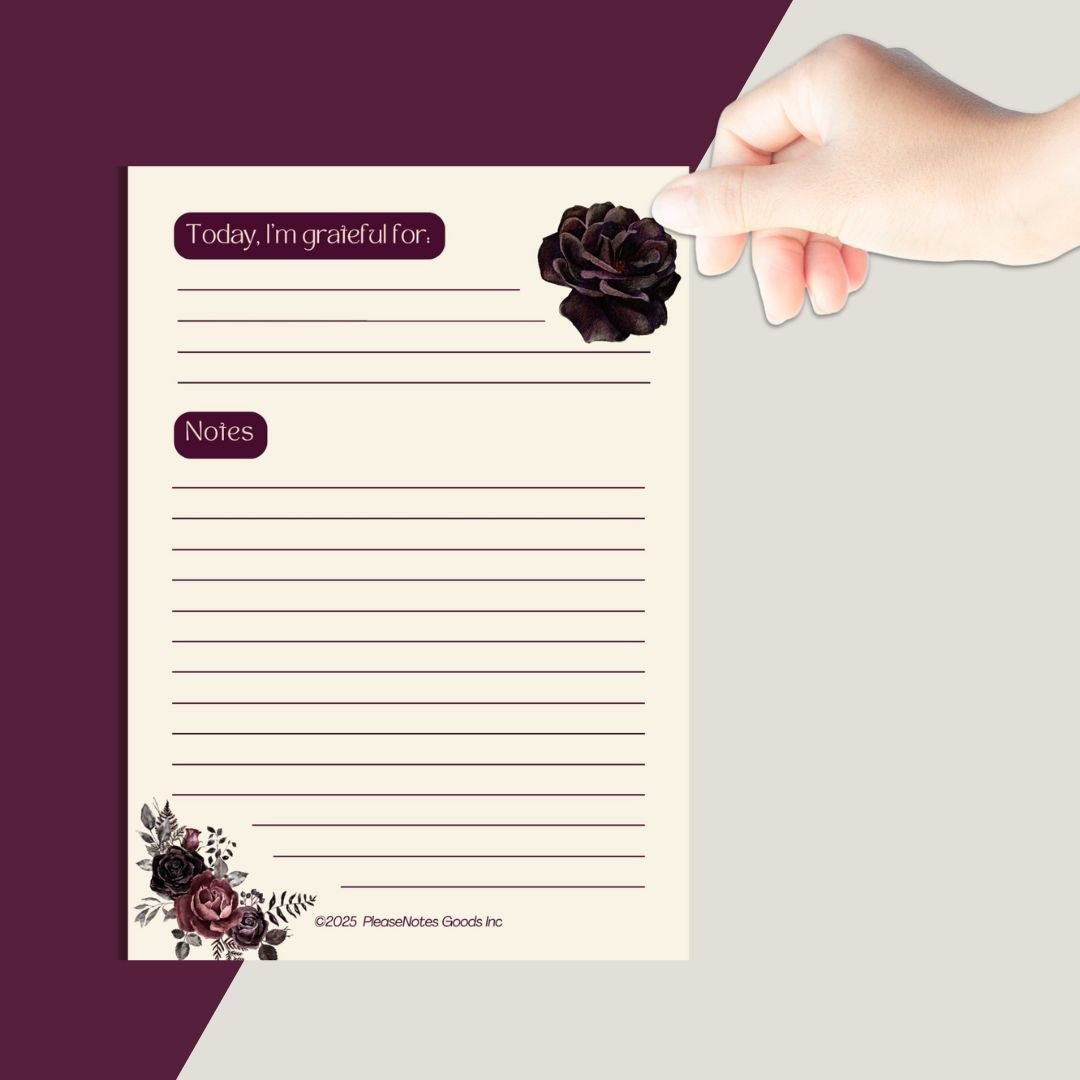 Gratitude But Make It Cute Notepad - PleaseNotes - Notepads