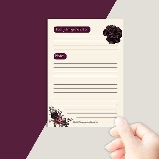 Gratitude But Make It Cute Notepad - PleaseNotes - Notepads