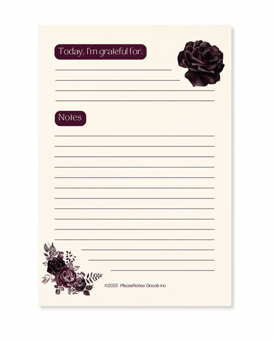 Gratitude But Make It Cute Notepad - PleaseNotes - Notepads