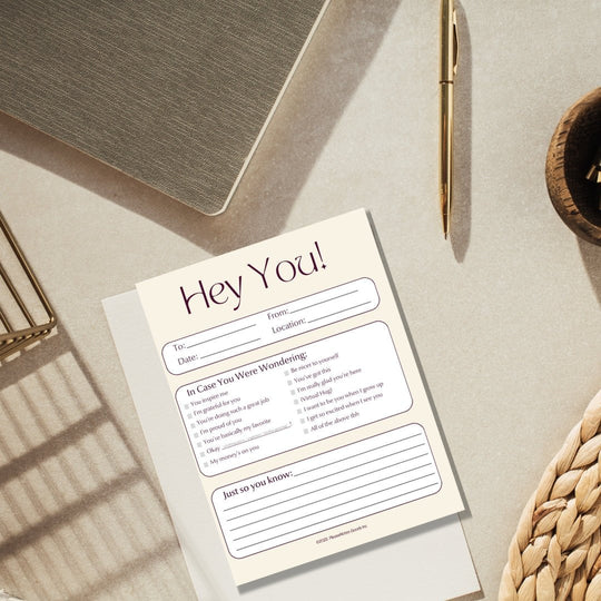 "Hey You, In Case You Were Wondering" Notepad - PleaseNotes-Notepads