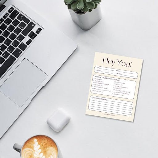 "Hey You, In Case You Were Wondering" Notepad - PleaseNotes-Notepads