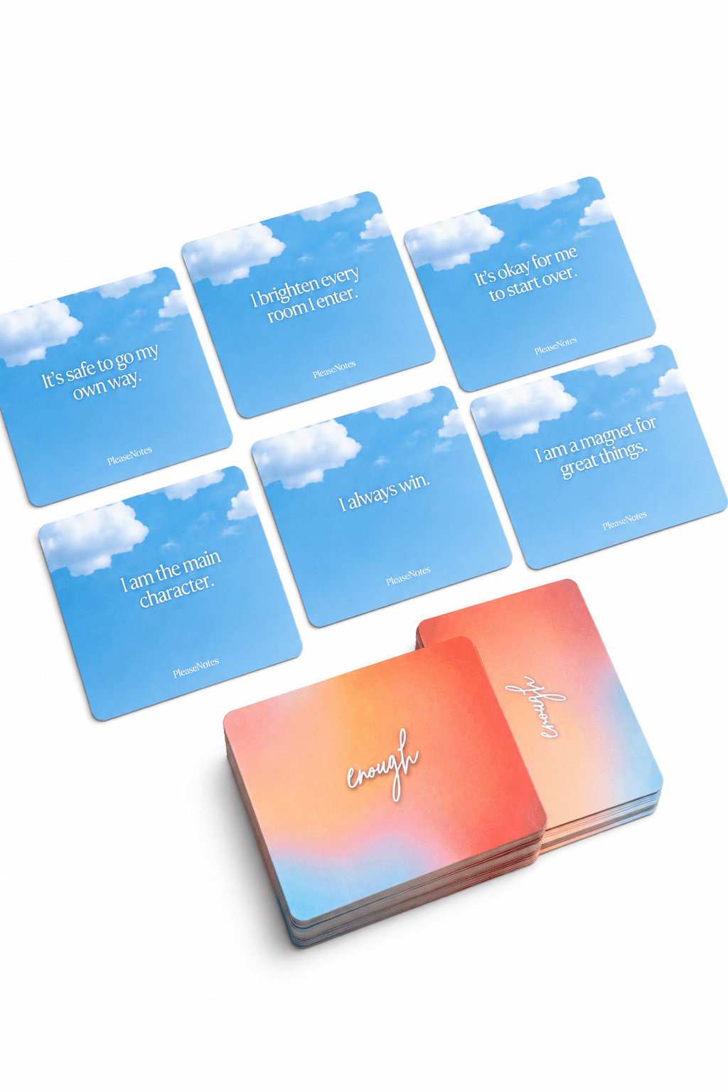 I Am Enough Affirmation Cards for Building Self Trust in Teen Girls - PleaseNotes-