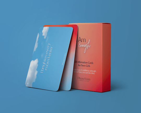 I Am Enough Affirmation Cards for Teen Girls - PleaseNotes - 