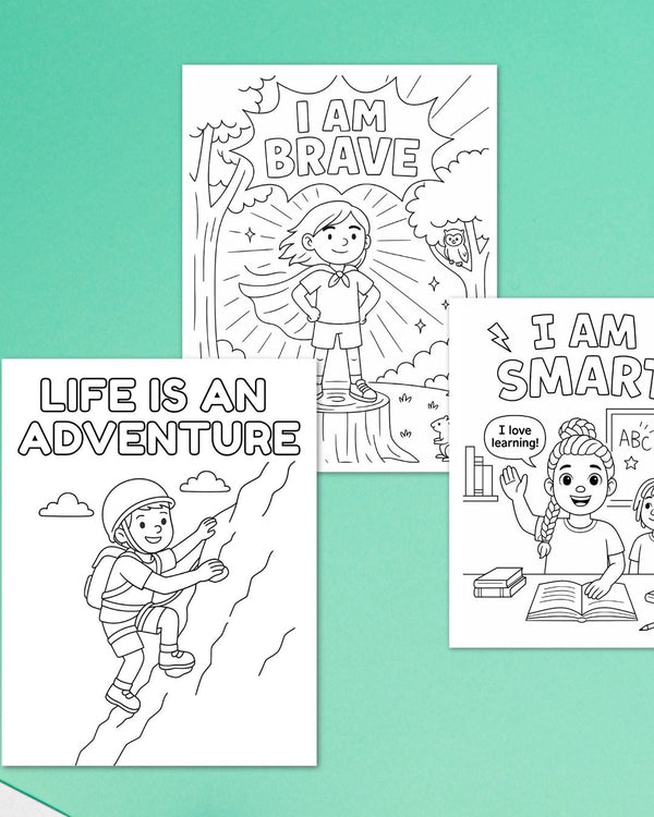 "My Feelings Matter!" Affirmation and Activity Colouring Book - PleaseNotes - 