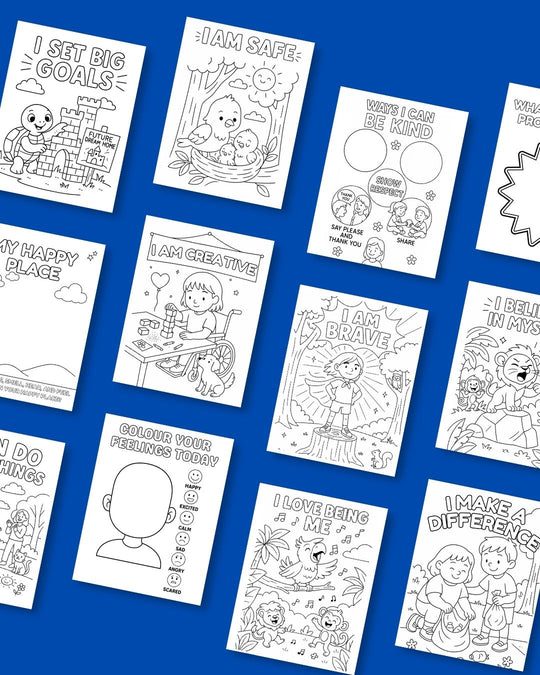 "My Feelings Matter!" Affirmation and Activity Colouring Book - PleaseNotes - 