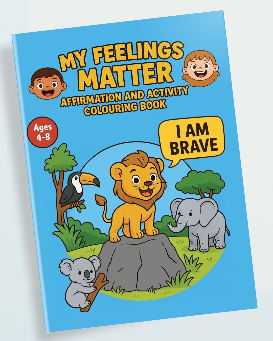 "My Feelings Matter!" Affirmation and Activity Colouring Book - PleaseNotes - 