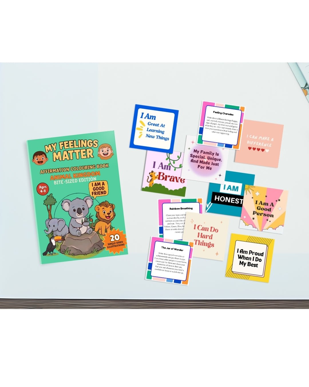 "My Feelings Matter!" Animal Kingdom Bite-Sized Colouring Book - PleaseNotes-Colouring Book