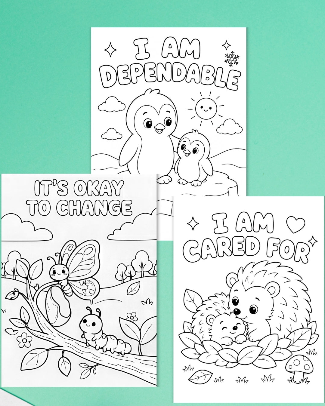 "My Feelings Matter!" Animal Kingdom Bite-Sized Colouring Book - PleaseNotes-Colouring Book