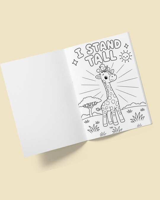 "My Feelings Matter!" Animal Kingdom Bite-Sized Colouring Book - PleaseNotes-Colouring Book