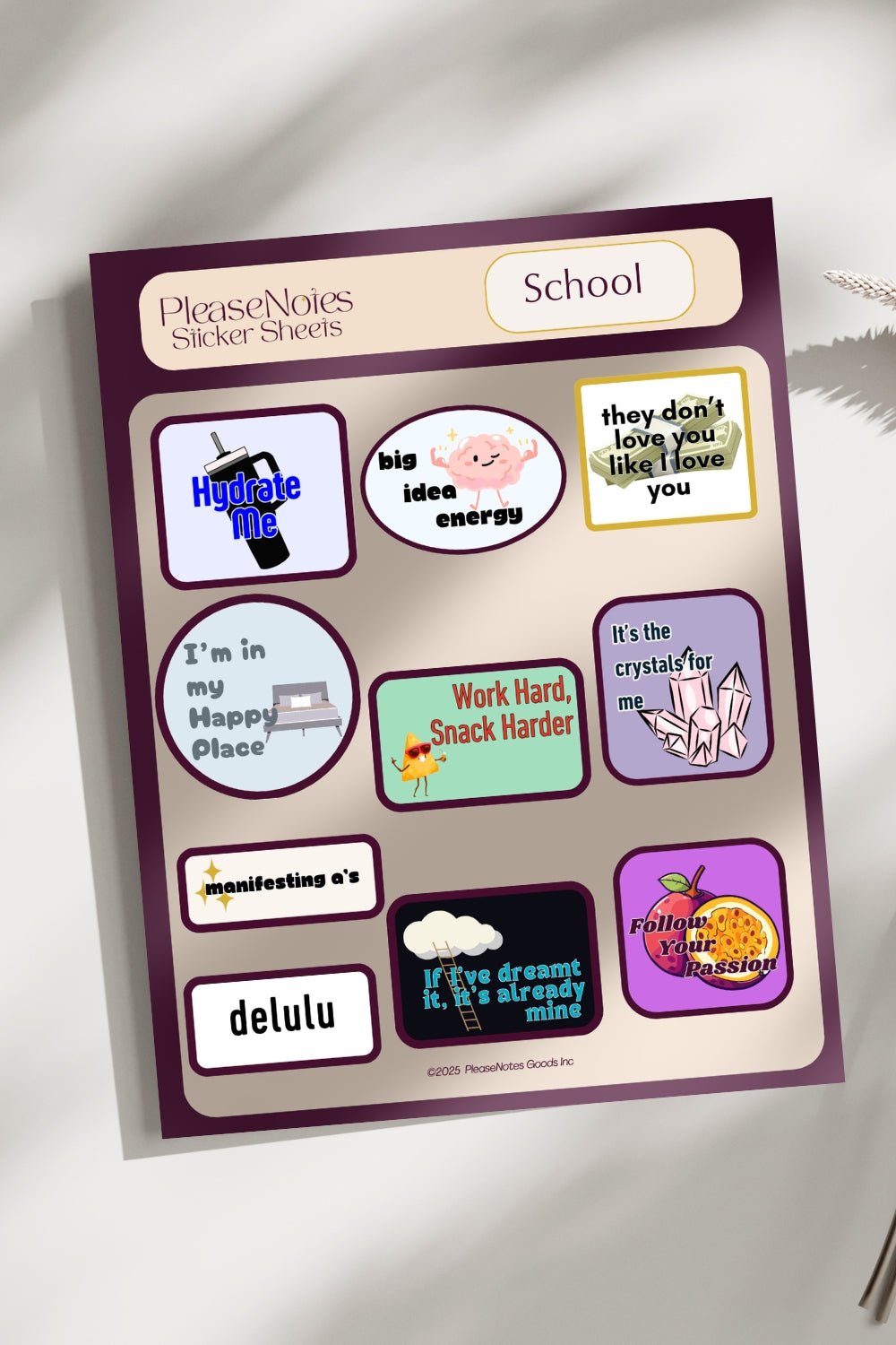 NEW! - Themed Sticker Sheets - PleaseNotes - Stickers