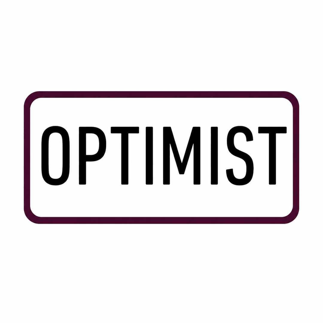 Optimist Positive Vinyl Sticker - PleaseNotes-Stickers