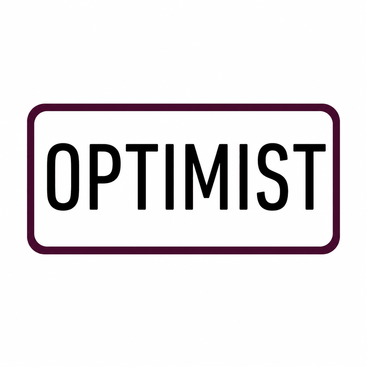 Optimist Positive Vinyl Sticker - PleaseNotes-Stickers