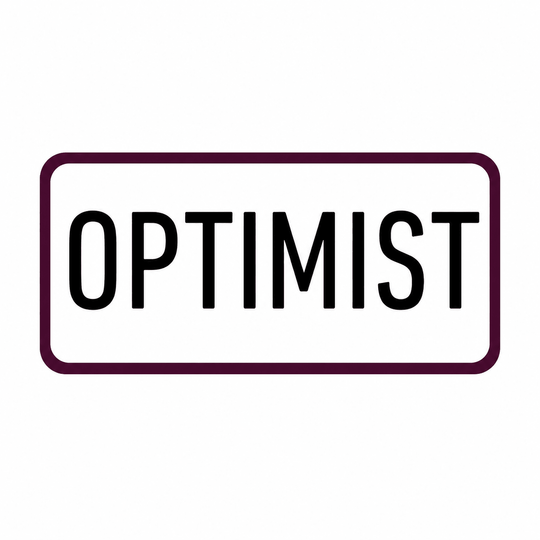 Optimist Positive Vinyl Sticker - PleaseNotes-Stickers