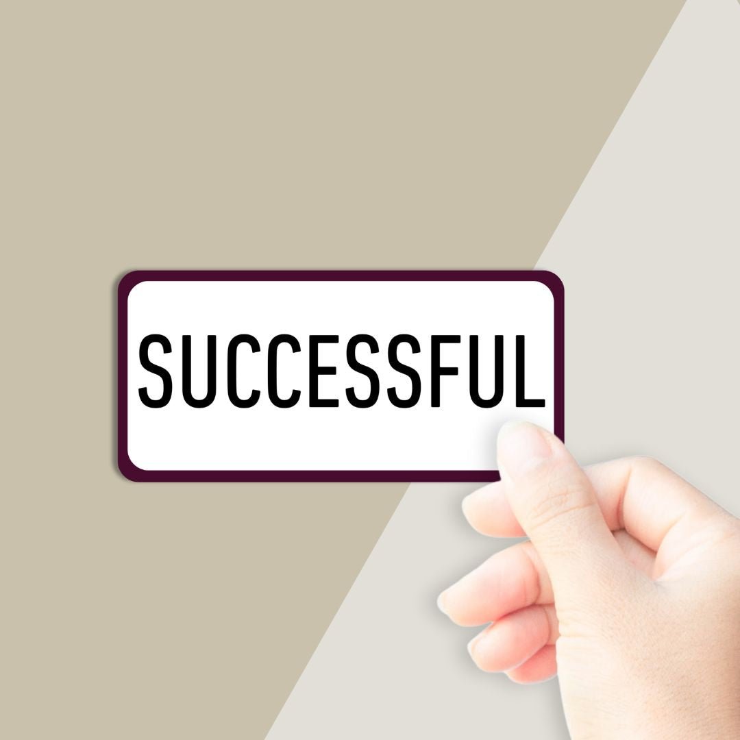Successful Mindset Vinyl Sticker – PleaseNotes