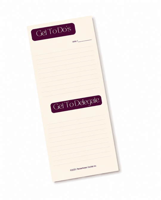 The "Done & Delegated" Notepad - PleaseNotes - Notepads