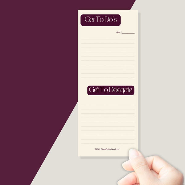 The "Done & Delegated" Notepad - PleaseNotes - Notepads