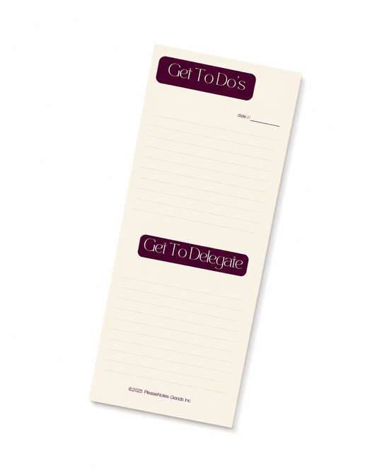 The "Done & Delegated" Notepad - PleaseNotes - Notepads