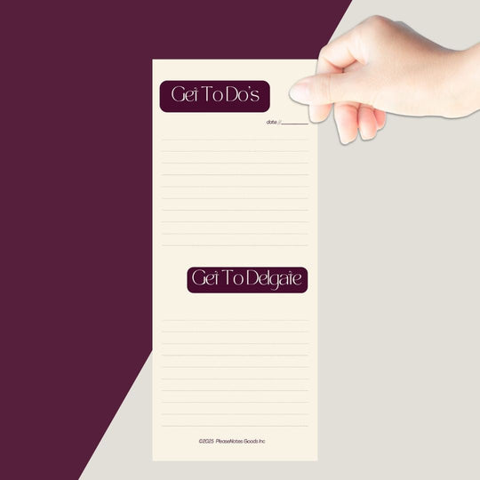 The "Done & Delegated" Notepad - PleaseNotes - Notepads