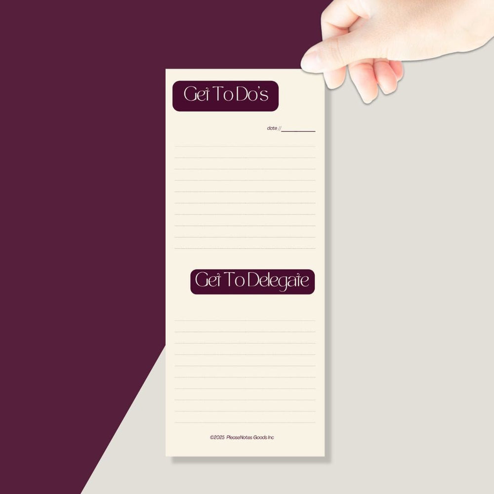 The "Done & Delegated" Notepad - PleaseNotes - Notepads
