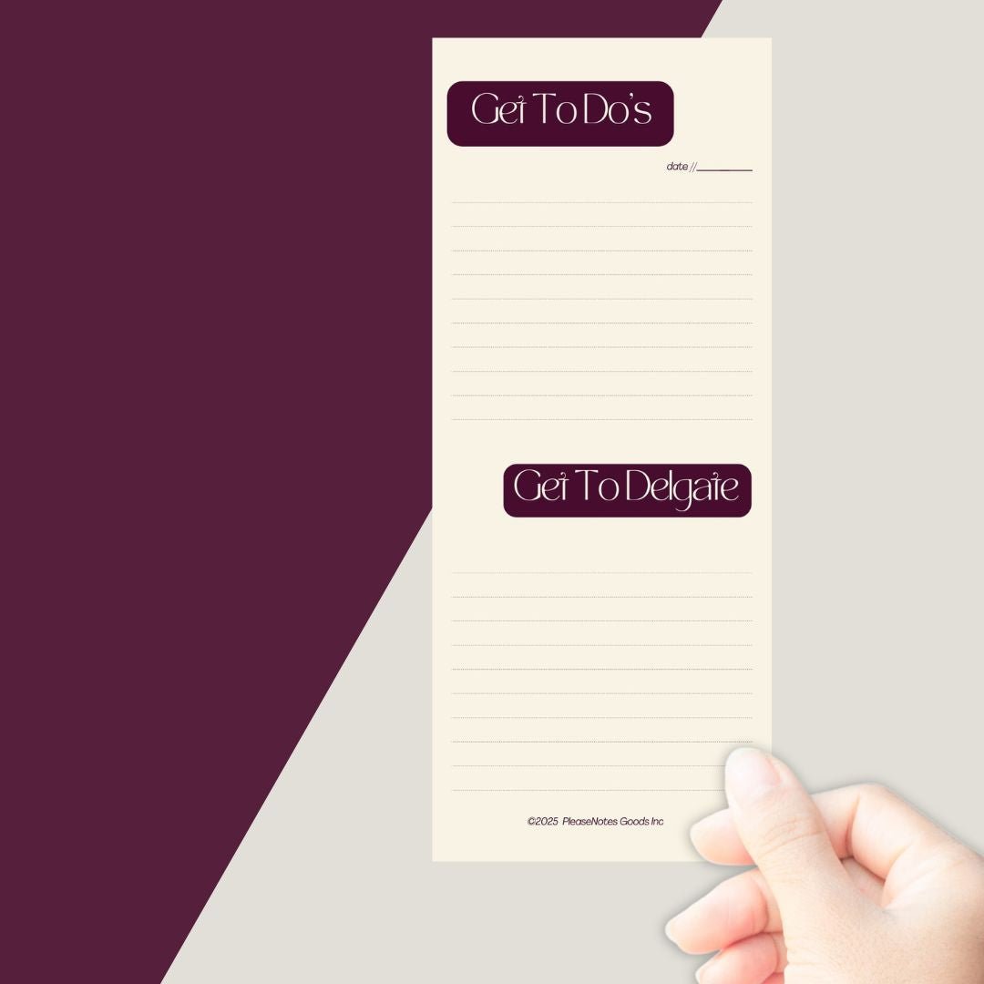 The "Done & Delegated" Notepad - PleaseNotes - Notepads