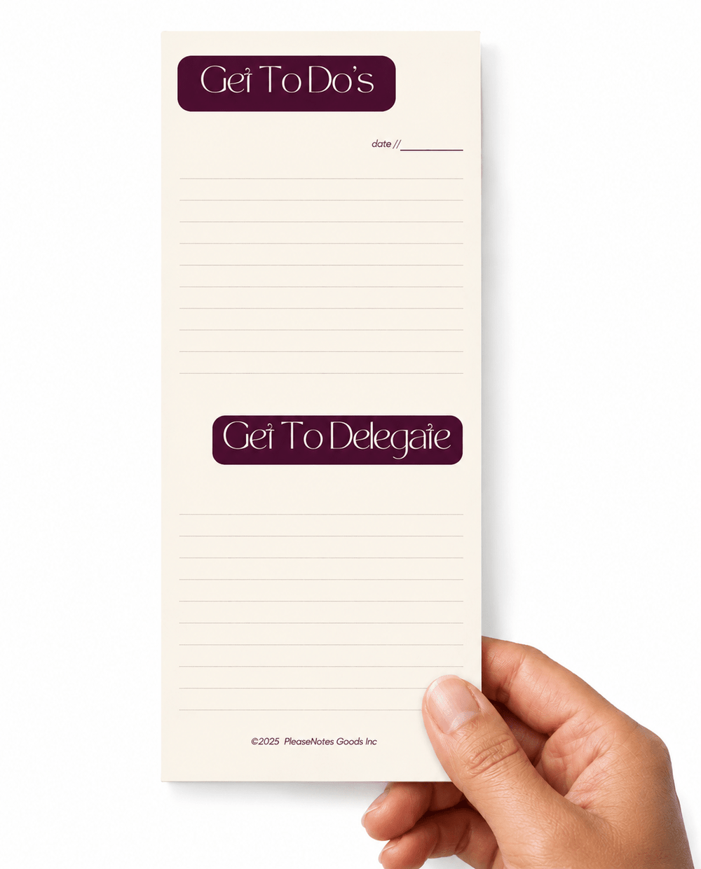 The "Done & Delegated" Notepad - PleaseNotes - Notepads