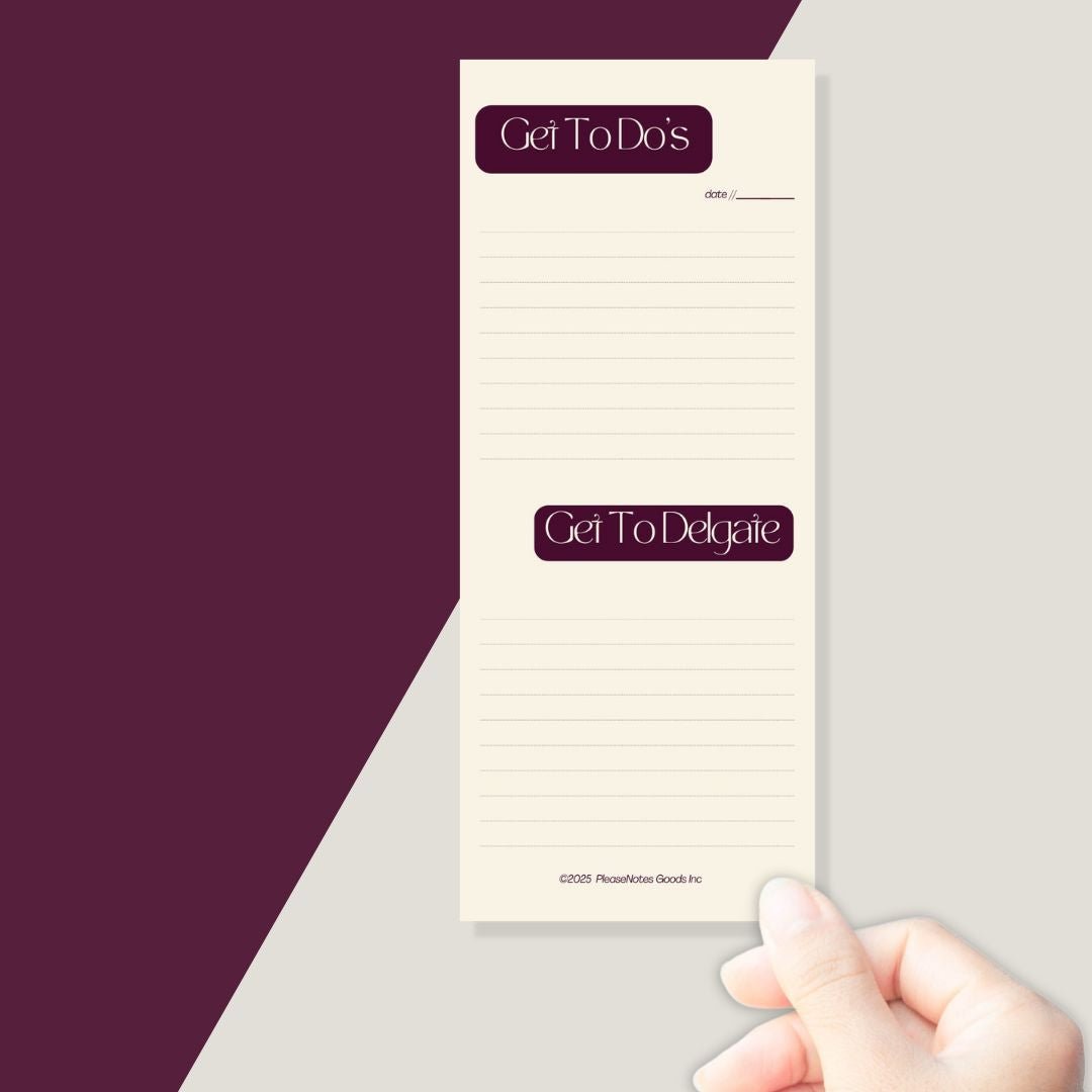 The "Done & Delegated" Notepad - PleaseNotes - Notepads