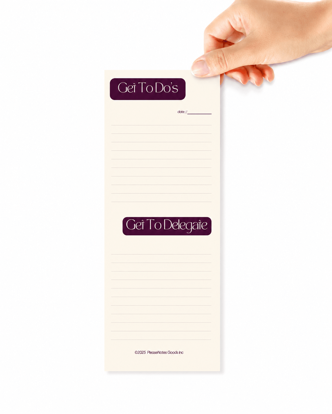 The "Done & Delegated" Notepad - PleaseNotes - Notepads