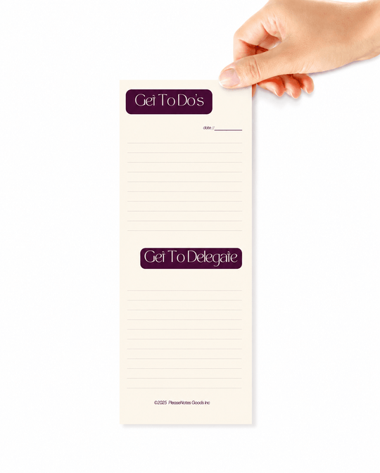 The "Done & Delegated" Notepad - PleaseNotes - Notepads