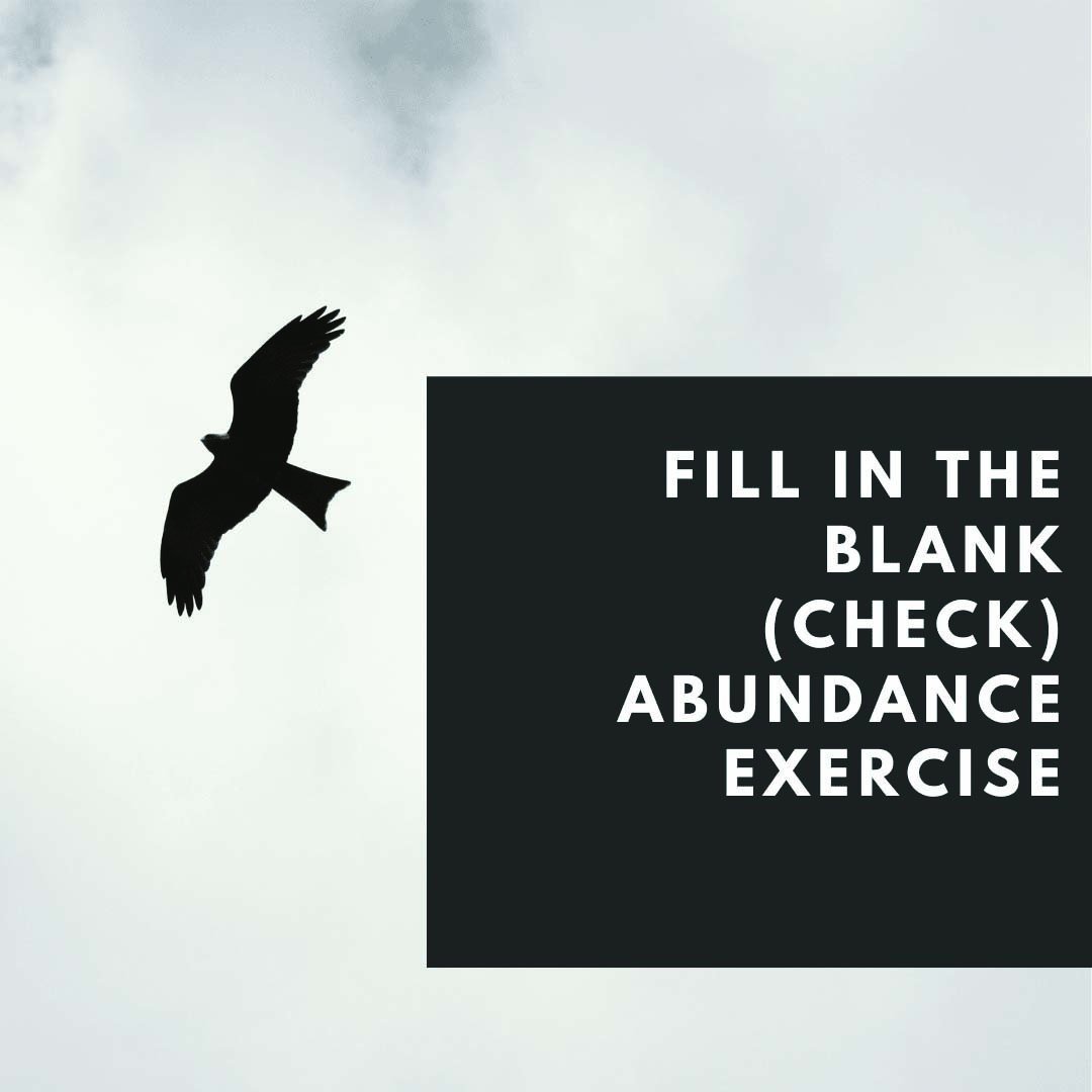 "Fill In the Blank (Check) " AbundanceBlank Check Exercise - PleaseNotes-Downloadables